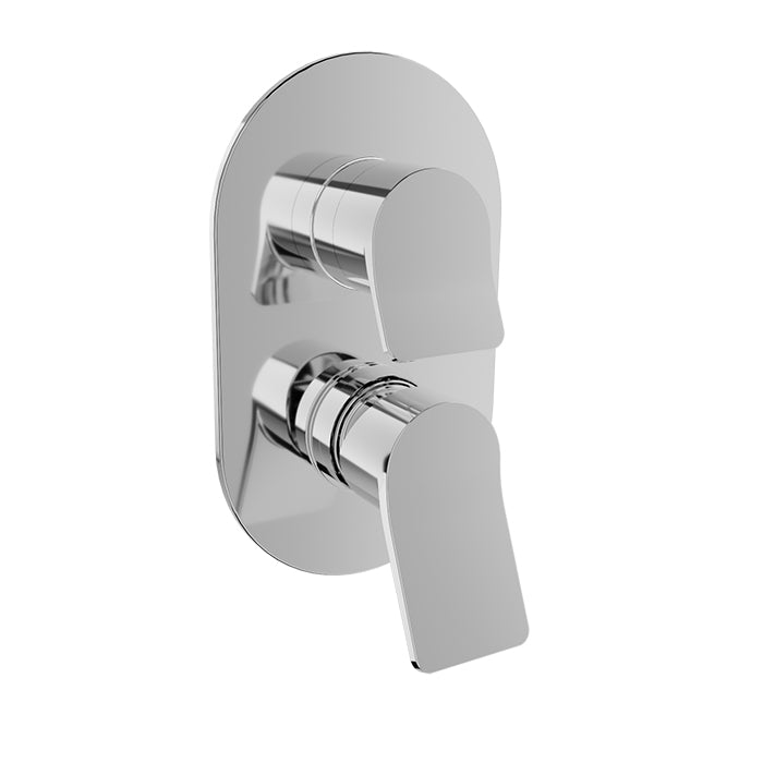 Baril Complete pressure balanced shower valve with 2-way diverter