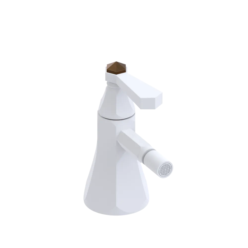 Rubinet Single Control Bidet Fitting (less drain) Matt White
