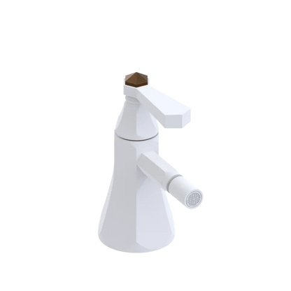 Rubinet Single Control Bidet Fitting (less drain) Matt White