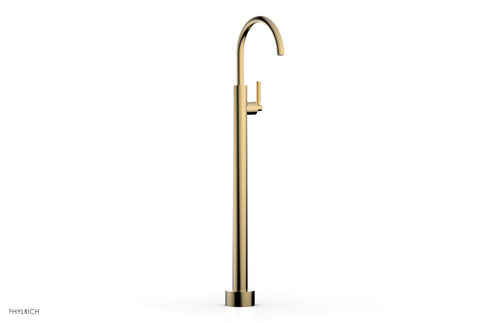 Phylrich BASIC Tall Floor Mount Tub Filler - Lever Handle D130-44-02