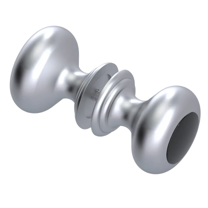 Rubinet Shower Door Knob (set) Satin Chrome