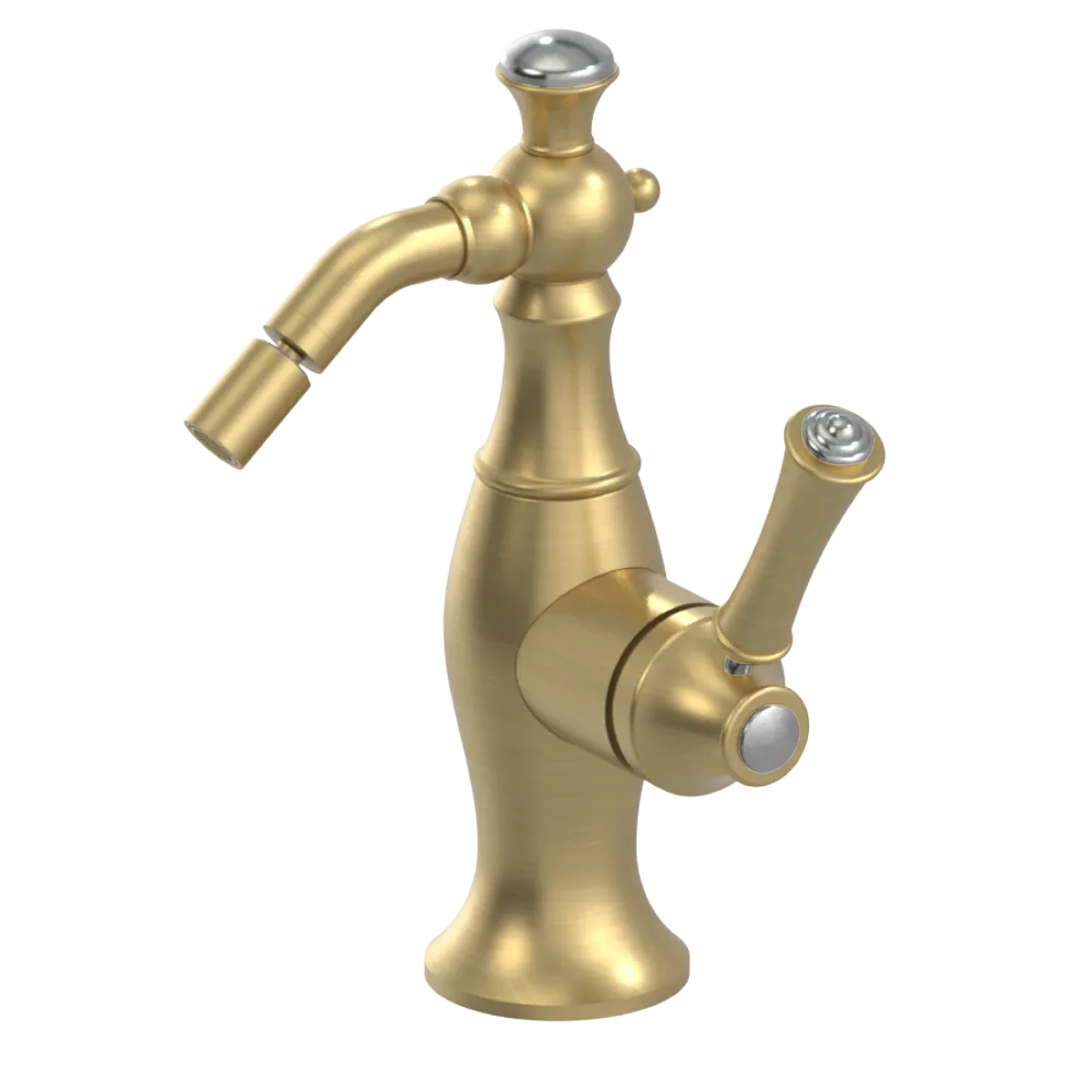 Rubinet Single Control Bidet Fitting (less drain) Satin Brass