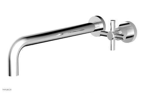 Phylrich Basic 12" Single Handle Wall Lavatory Set - Cross Handle D131-17