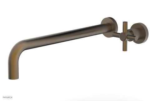 Phylrich Basic 14" Single Handle Wall Lavatory Set - Cross Handle D131-18