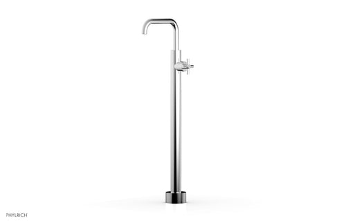 Phylrich BASIC Tall Floor Mount Tub Filler - Cross Handle D131-45-02