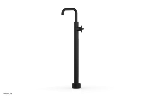 Phylrich BASIC Tall Floor Mount Tub Filler - Cross Handle D131-45-02