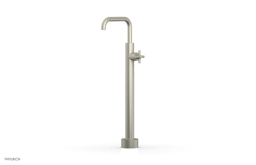 Phylrich BASIC Low Floor Mount Tub Filler - Cross Handle D131-45-04