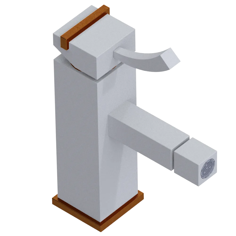 Rubinet Single Control Bidet Fitting (less drain) Matt White
