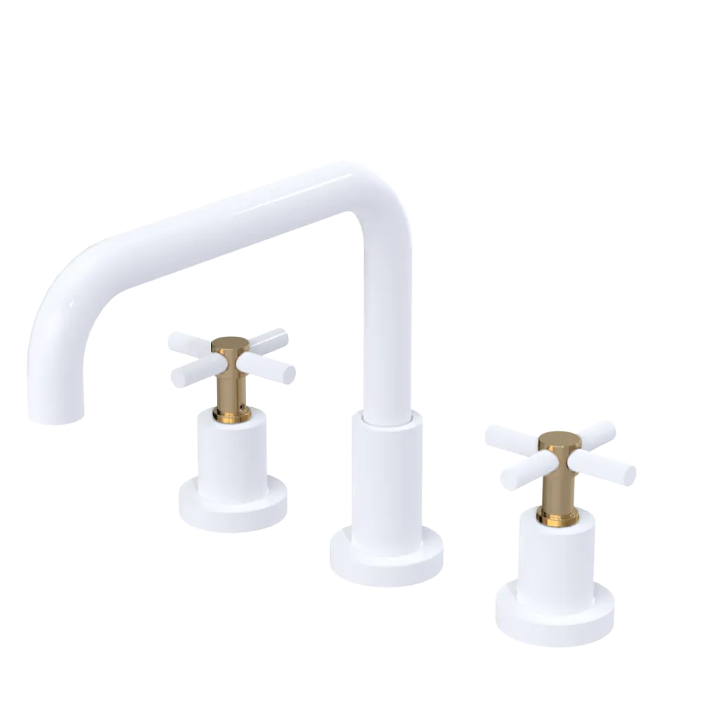 Rubinet Widespread Kitchen Set White