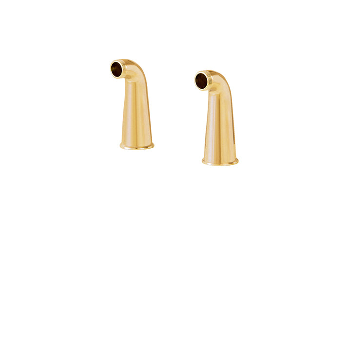 Aquabrass Deckmount elbows for wallmount cradle tub filler