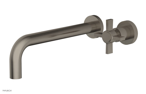 Phylrich Basic 10" Single Handle Wall Lavatory Set - Cross Handle D132-16