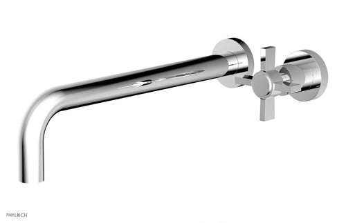 Phylrich Basic 12" Single Handle Wall Lavatory Set - Cross Handle D132-17