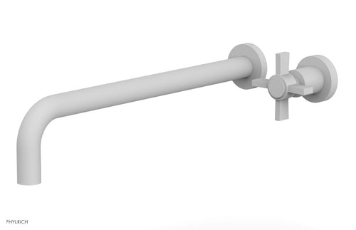 Phylrich Basic 14" Single Handle Wall Lavatory Set - Cross Handle D132-18