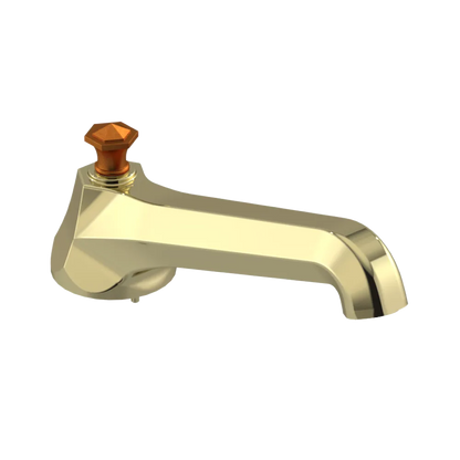 Rubinet Tub Filler Spout Deck Mount Gold
