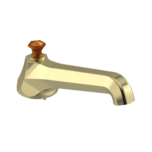 Rubinet Tub Filler Spout Deck Mount Gold
