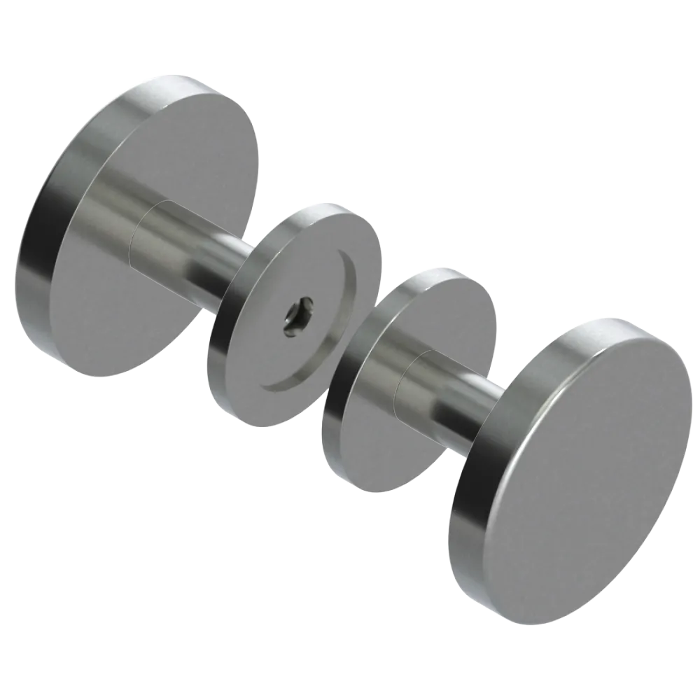 Rubinet Shower Door Knob (set) Satin Nickel