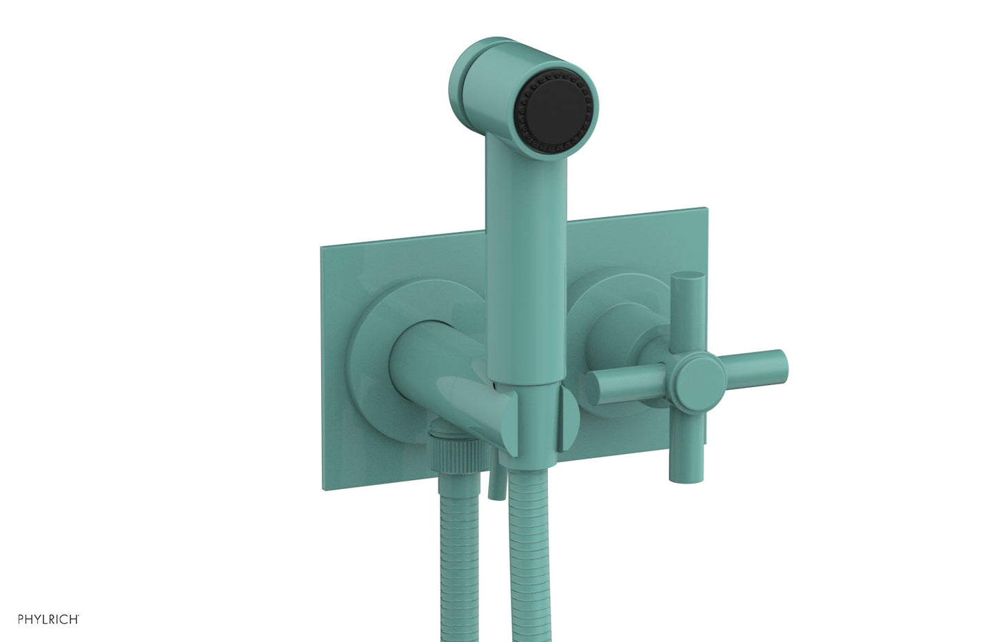 Phylrich BASIC Wall Mounted Bidet, Tubular Cross Handle 134-65