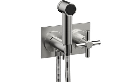 Phylrich BASIC Wall Mounted Bidet, Tubular Cross Handle 134-65