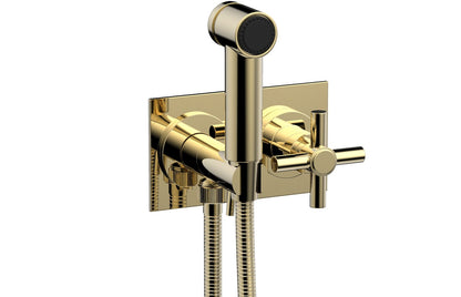 Phylrich BASIC Wall Mounted Bidet, Tubular Cross Handle 134-65