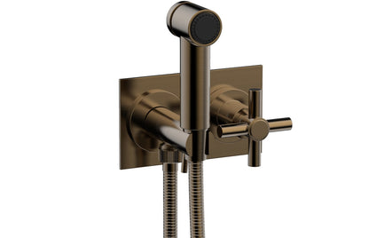 Phylrich BASIC Wall Mounted Bidet, Tubular Cross Handle 134-65