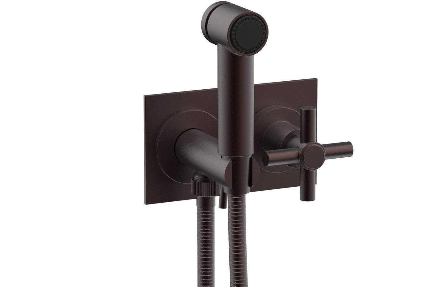 Phylrich BASIC Wall Mounted Bidet, Tubular Cross Handle 134-65