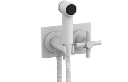 Phylrich BASIC Wall Mounted Bidet, Tubular Cross Handle 134-65