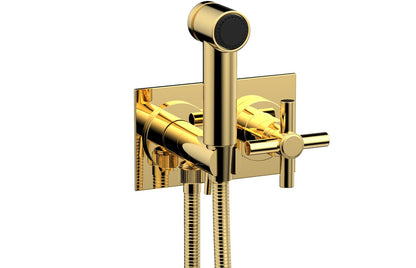Phylrich BASIC Wall Mounted Bidet, Tubular Cross Handle 134-65