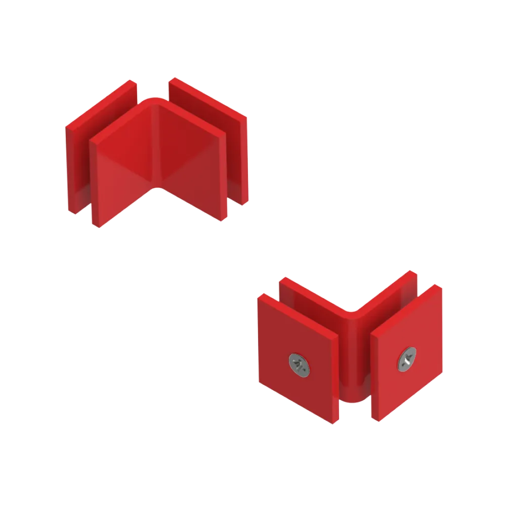 Rubinet 90 Glass to Glass Open Face Red