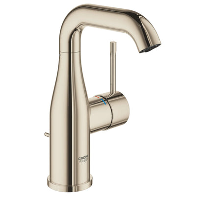 GROHE Essence Single Hole Single-Handle M-Size Bathroom Faucet 4.5 L/min (1.2 gpm) – 23485 Polished Nickel InfinityFinish