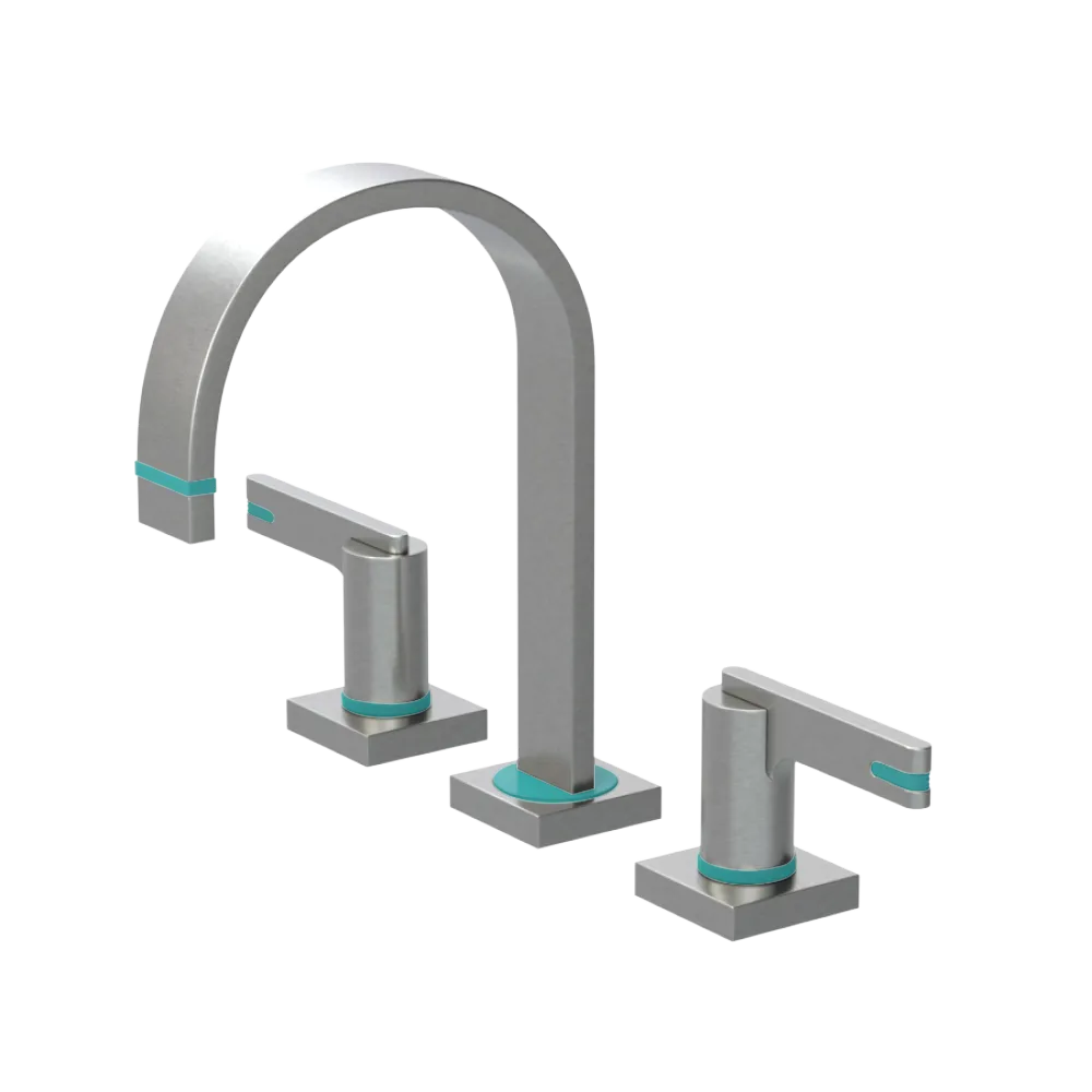 Rubinet Widespread Lav. Set. (less drain) Satin Nickel