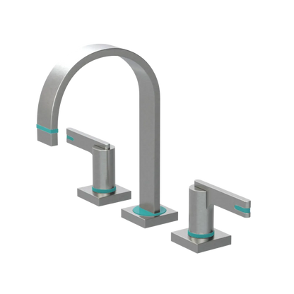Rubinet Widespread Lav. Set. (less drain) Satin Nickel