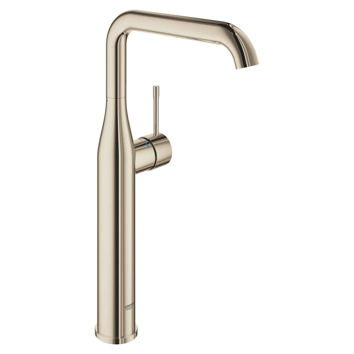 GROHE Essence Single Hole Single-Handle Deck Mount Vessel Sink Faucet 4.5 L/min (1.2 gpm) – 23538 Polished Nickel InfinityFinish