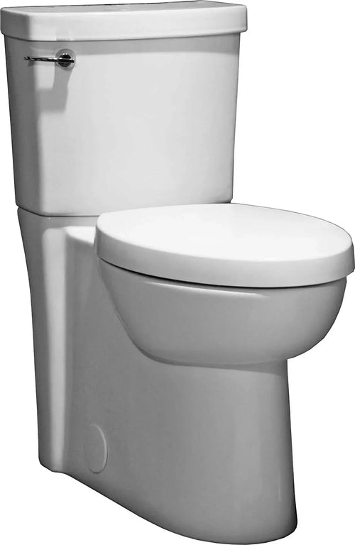 American Standard Studio Concealed Trapway Two-Piece 1.28 gpf/4.8 Lpf Chair Height Round Front Toilet with Seat