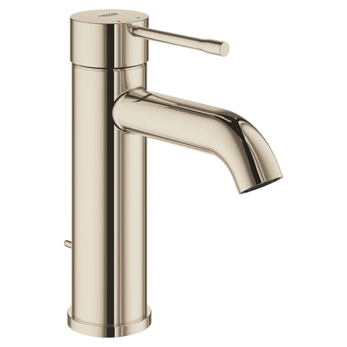 GROHE Essence Single Hole Single-Handle S-Size Bathroom Faucet 4.5 L/min (1.2 gpm) – 23592 Polished Nickel InfinityFinish