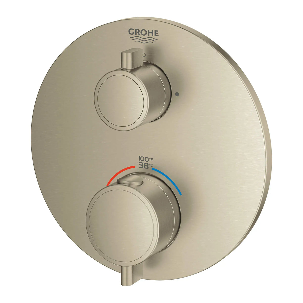 Grohe Dual Function 2-Handle Valve Trim Thermostatic Shower Trim – 24133000