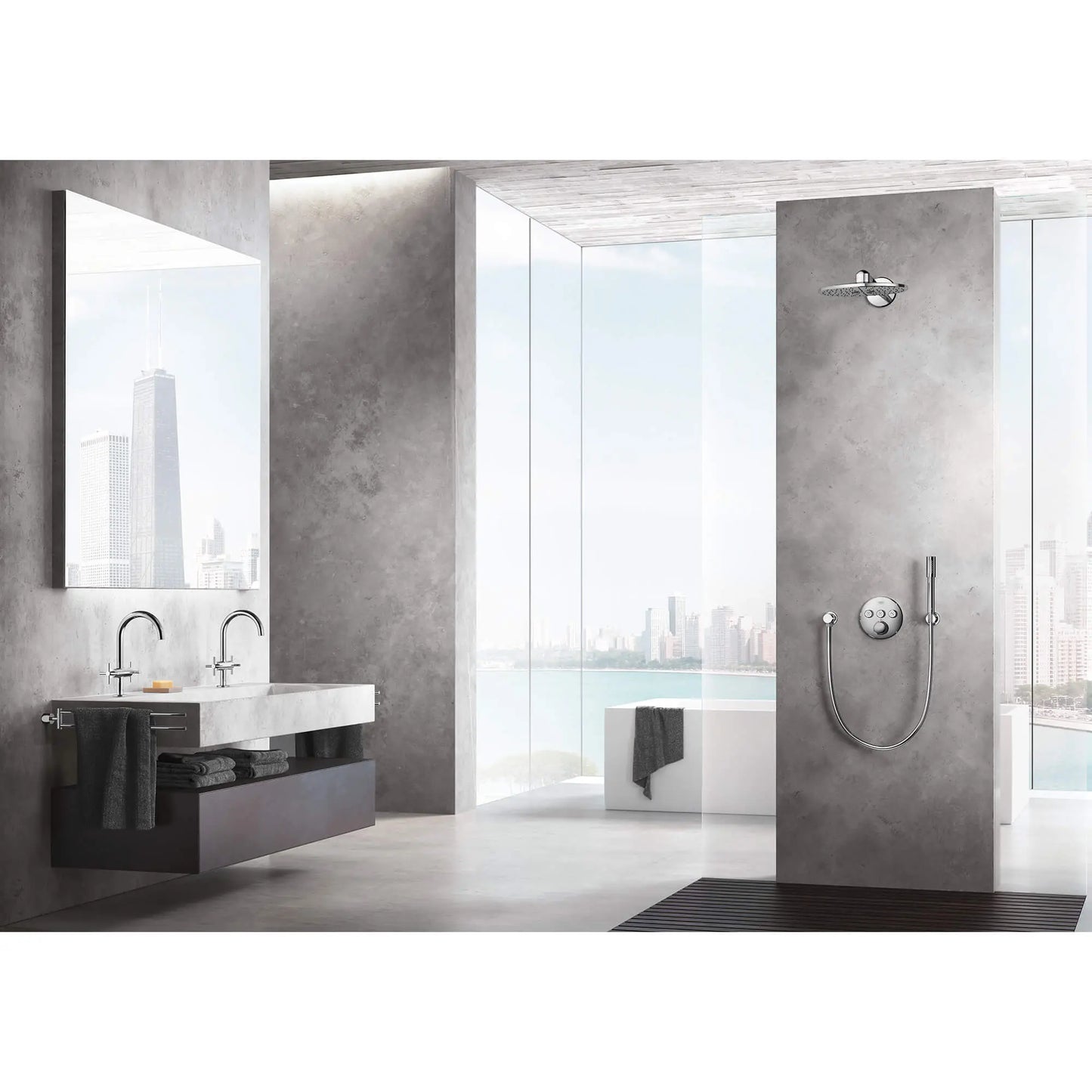 Grohtherm® SmartControl Triple Function Thermostatic Valve Trim