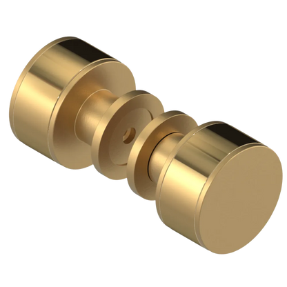 Rubinet Shower Door Knob (set) Satin Gold