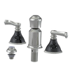 Rubinet Bidet Fitting with Spray, Diverter, and Vacum Breaker (Less Drain) Satin Nickel