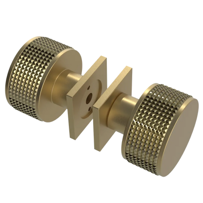 Rubinet Shower Door Knob (set) Satin Brass