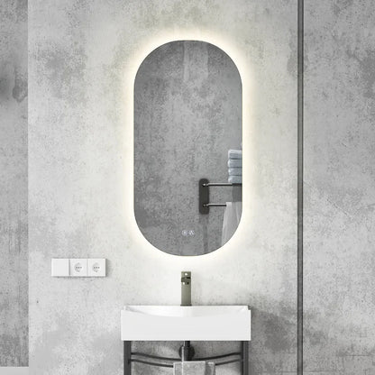 Kodaen MODERNO Runway Style Backlit Frameless Bathroom LED Mirror - LM824B