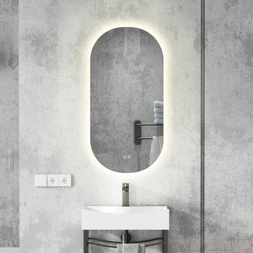 Kodaen Moderno Runway Style Backlit LM824B Frameless LED Bathroom Mirror