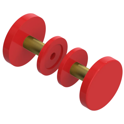 Rubinet Shower Door Knob (set) Red