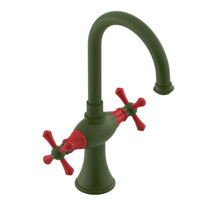 Rubinet Single Hole Dual Handle Lav. Set. (less drain) Green Envy