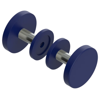 Rubinet Shower Door Knob (set) Midnight Blue