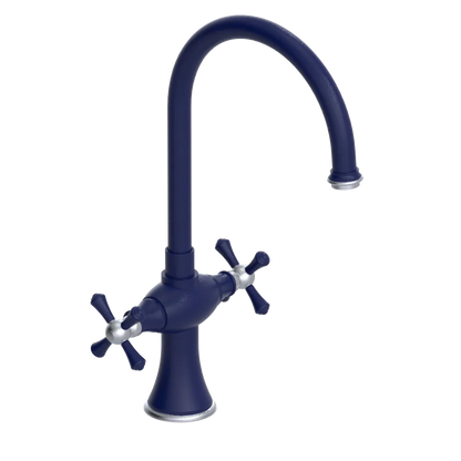 Rubinet Two Handle Single Hole Kitchen Set Midnight Blue