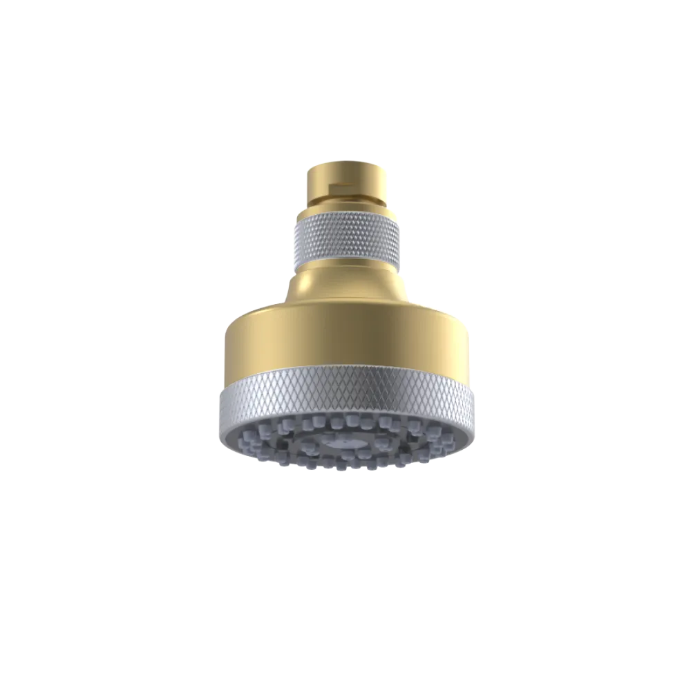 Rubinet 3 FUNCTION SHOWER HEAD Satin Brass