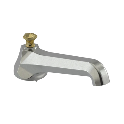 Rubinet Tub Filler Spout Deck Mount Satin Nickel