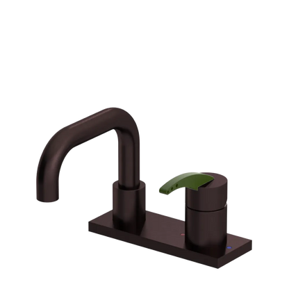 Rubinet 4" Centre Single Control Lav. Set. with Genesis spout (less drain) Oil Rubbed Bronze