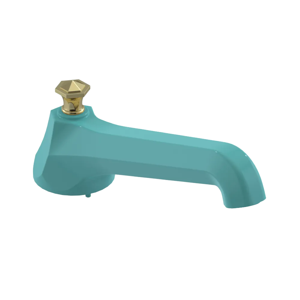 Rubinet Tub Filler Spout Deck Mount Aqua