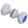 Rubinet Shower Door Knob (set) Matt White